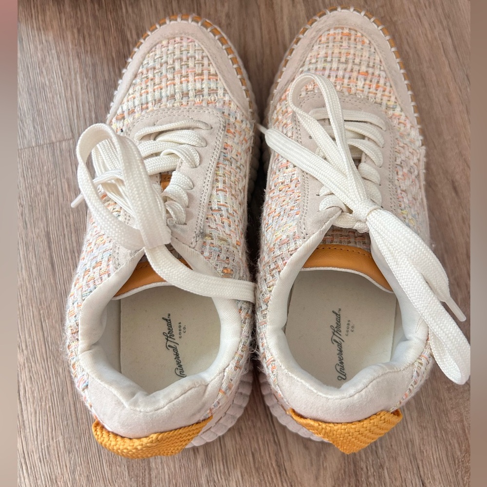 Universal Thread Tweed Multicolor Platform Sneake… - image 3